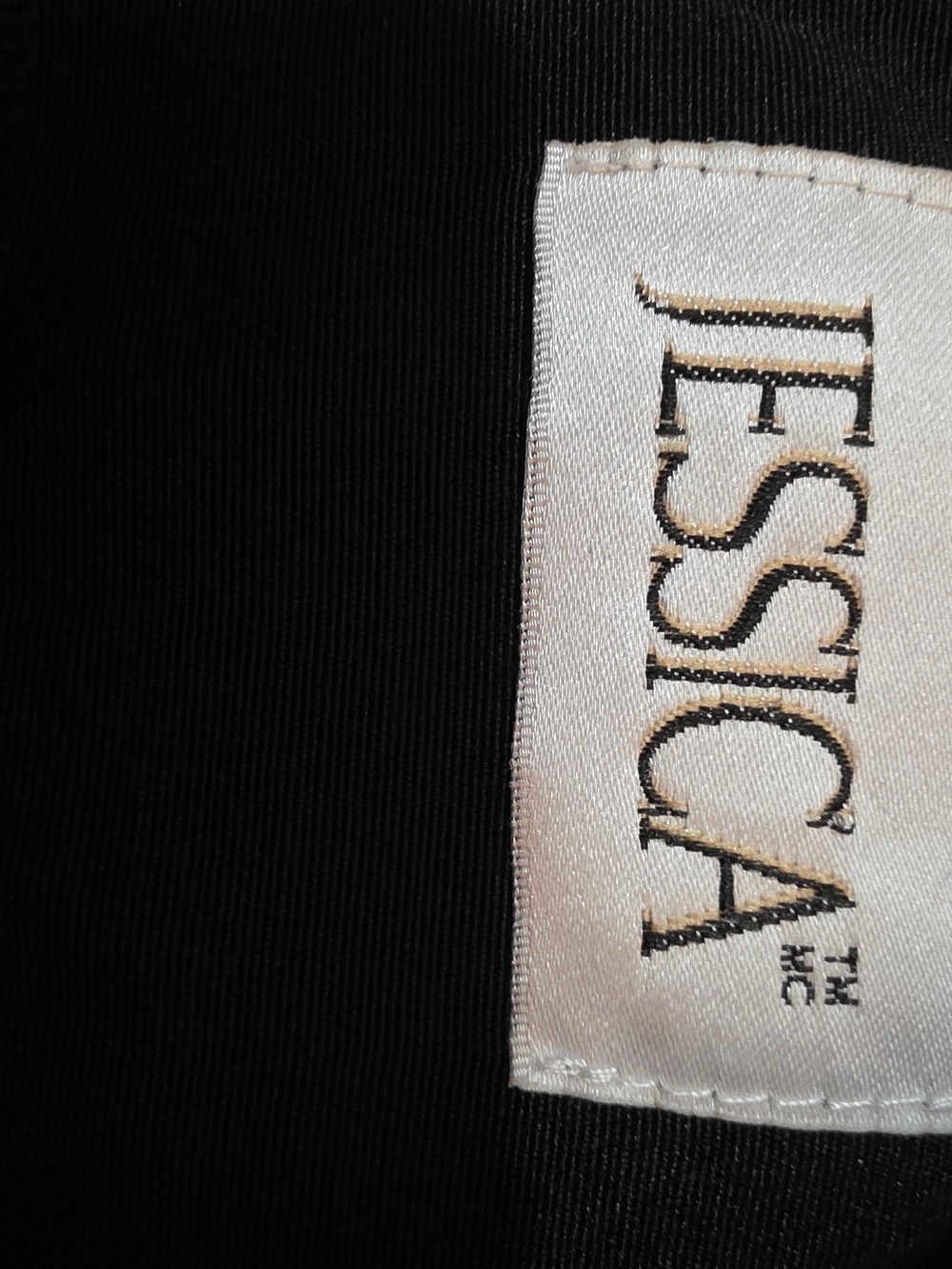 4/$67 Deal! Vintage Canadian Made Jessica Black Dress with Floral Embroidery - Picture 8 of 12